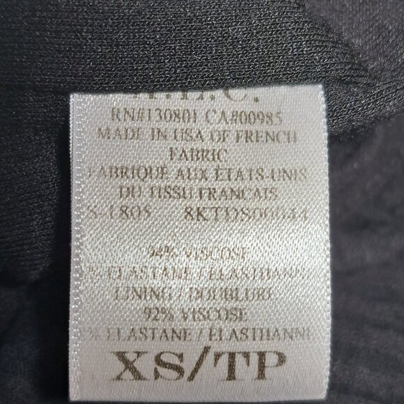 Revolve A.L.C. Dafne Black Puffy Shoulder Midi Dress Size XS/TP - Picture 6 of 7